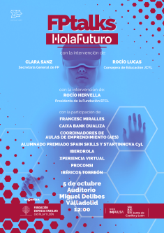 Póster con los participantes de las FP Talks 